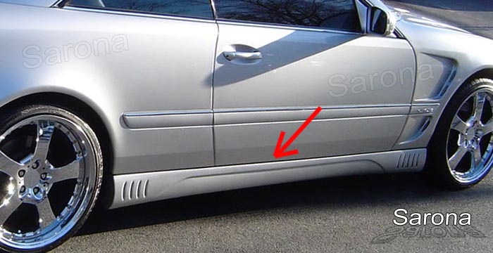 Custom Mercedes CL Side Skirts  Coupe (2000 - 2006) - $690.00 (Part #MB-003-SS)